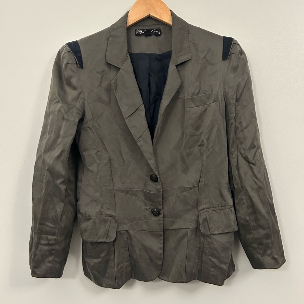 Elizabeth and James Silk Blend Jacket Size 6